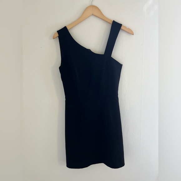 French Connection - NWT Whisper Asymmetrical Neck Skater Dress - Picture 4 of 7